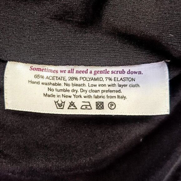 M.M. LaFleur Deneuve Black Surplice Faux Wrap Top - Picture 5 of 5